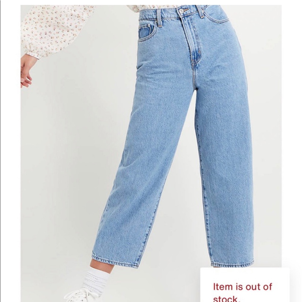 Levi balloon / barrel jeans from aritzia